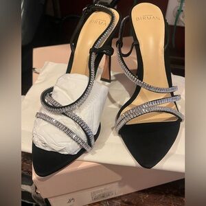 Alana 100 Black and Sparkling Straps